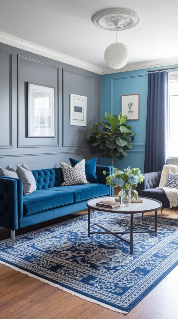 30+ Stunning Gray and Blue Living Room Ideas for a Modern, Cozy Home