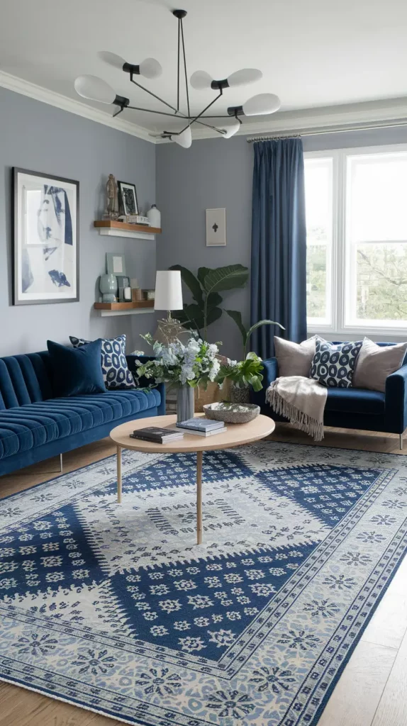 30+ Stunning Gray and Blue Living Room Ideas for a Modern, Cozy Home