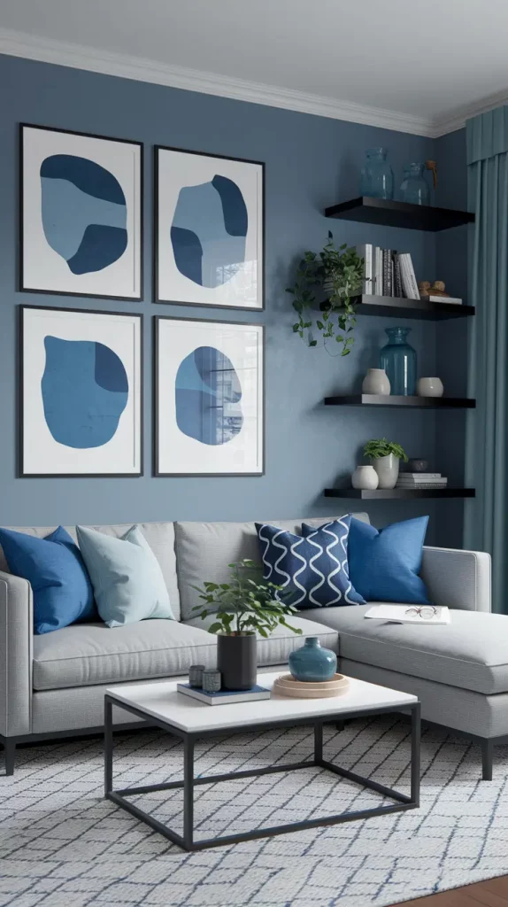 30+ Stunning Gray and Blue Living Room Ideas for a Modern, Cozy Home