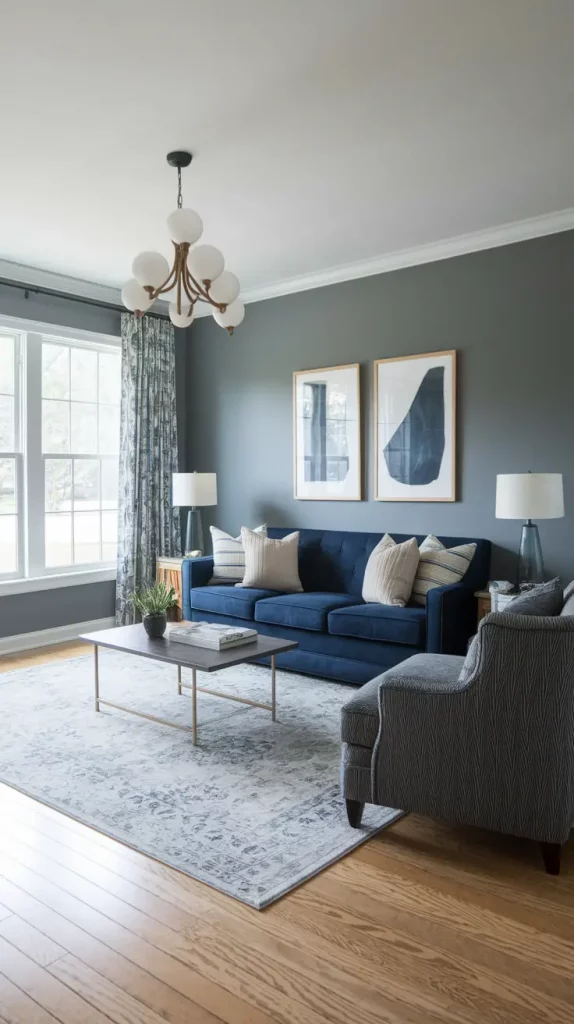 30+ Stunning Gray and Blue Living Room Ideas for a Modern, Cozy Home