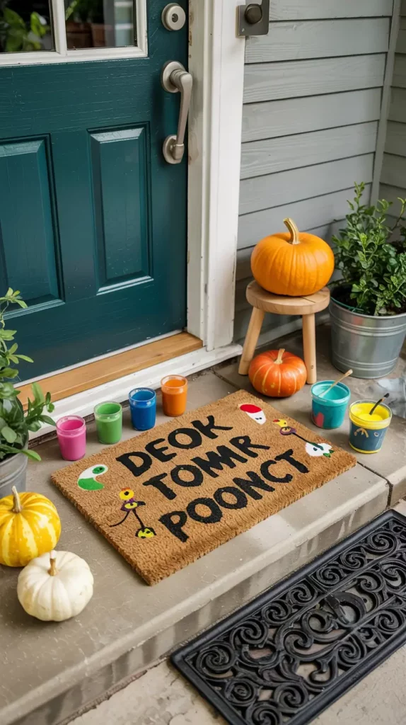 28+ Halloween Door Mat Ideas 2025: Spooky DIY Designs for the Perfect Front Porch