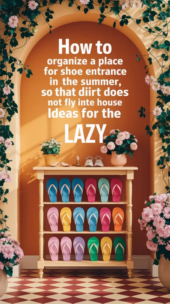 How to Organize a Summer Entryway Shoe Space That Keeps Dirt Out