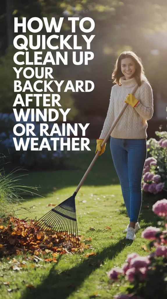 How to Quickly Clean Up Your Backyard After Windy or Rainy Weather