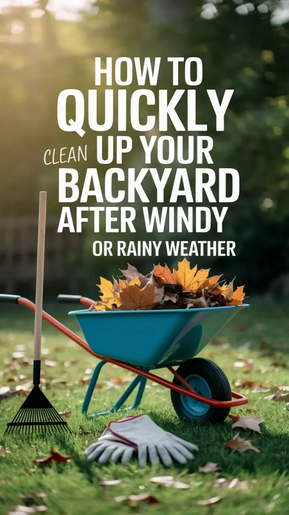 How to Quickly Clean Up Your Backyard After Windy or Rainy Weather