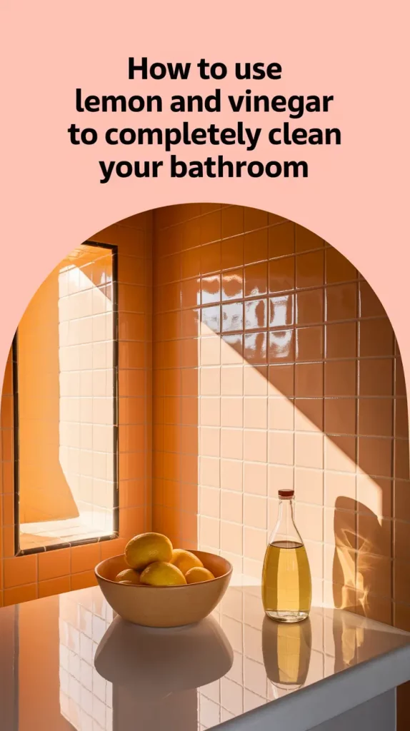How to Use Lemon and Vinegar to Completely Clean Your Bathroom
