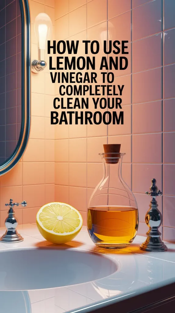How to Use Lemon and Vinegar to Completely Clean Your Bathroom