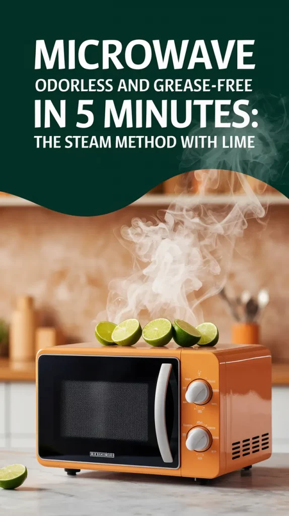 Microwave Odorless and Grease-Free in 5 Minutes: My Lime Steam Hack That Works