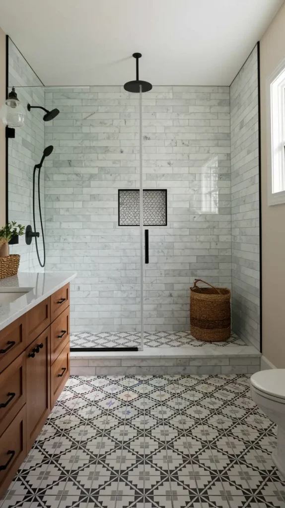28 No Door Shower Ideas That Redefine Walk-In Style and Space