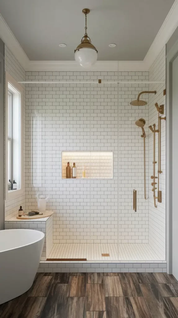 28 No Door Shower Ideas That Redefine Walk-In Style and Space