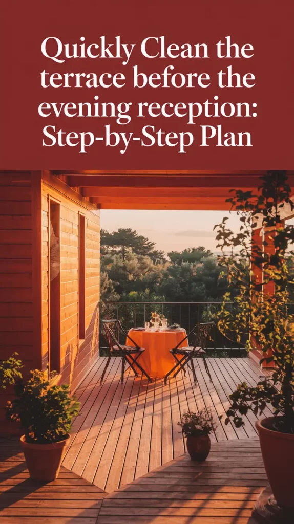 Quickly Clean the Terrace Before the Evening Reception (2025 Guide)