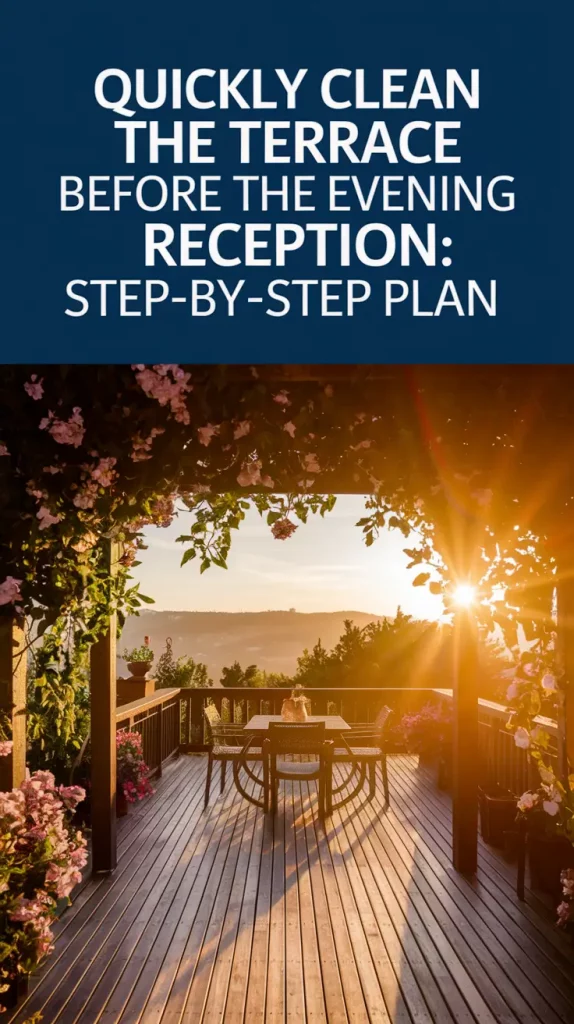 Quickly Clean the Terrace Before the Evening Reception (2025 Guide)