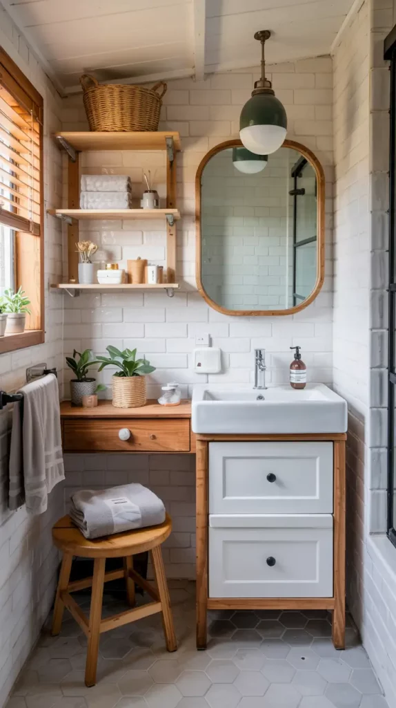 35 Small Bathroom Ideas to Maximize Style, Function, and Space