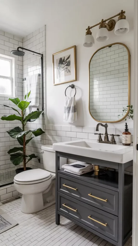35 Small Bathroom Ideas to Maximize Style, Function, and Space