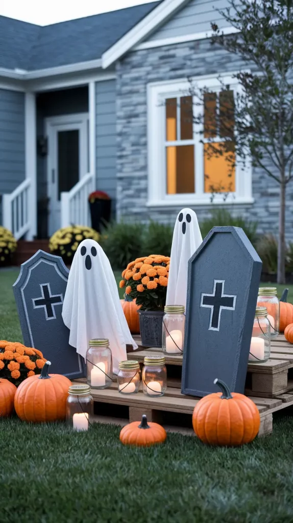 Halloween Outdoor Decorations 2025: 32 Trendy DIY Ideas For Yards, Porches & More