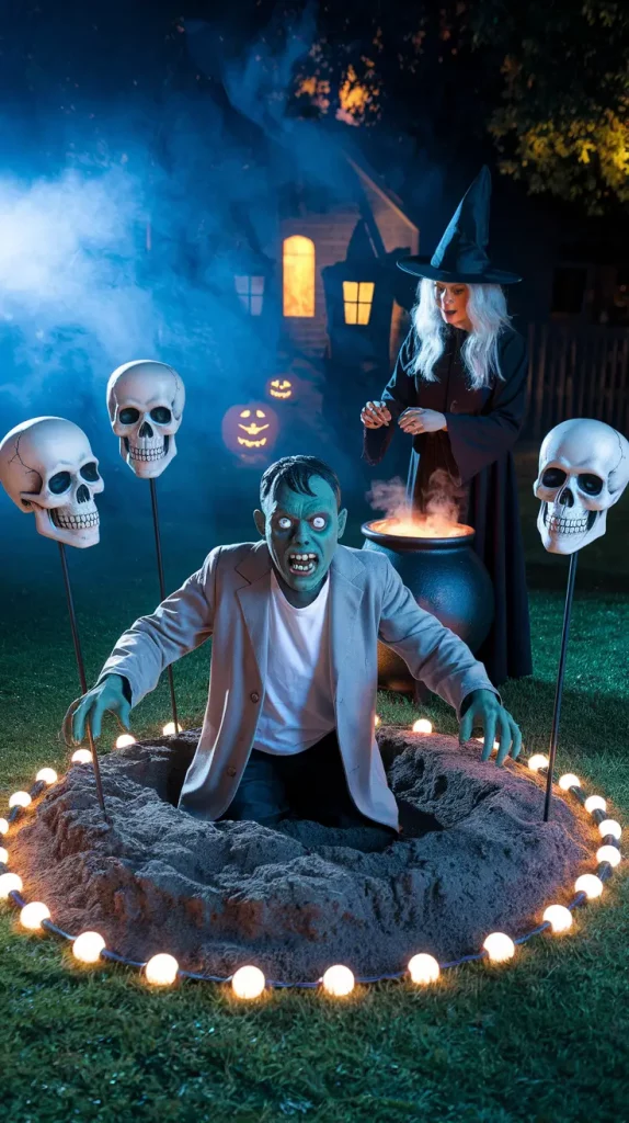 Halloween Outdoor Decorations 2025: 32 Trendy DIY Ideas For Yards, Porches & More