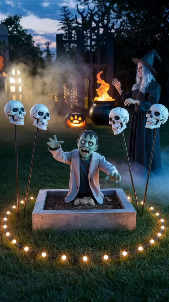 Halloween Outdoor Decorations 2025: 32 Trendy DIY Ideas For Yards, Porches & More