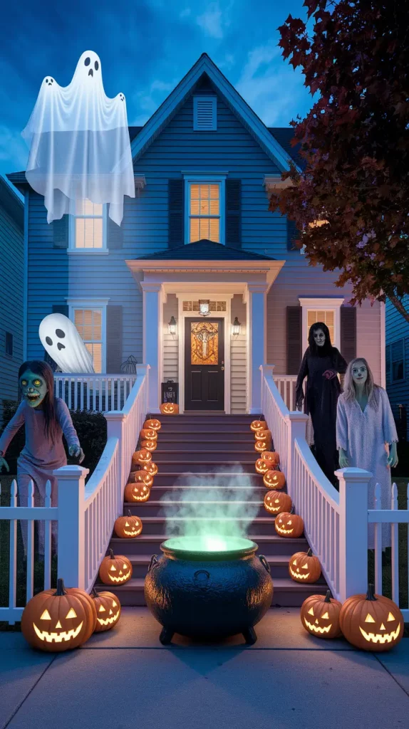 Halloween Outdoor Decorations 2025: 32 Trendy DIY Ideas For Yards, Porches & More