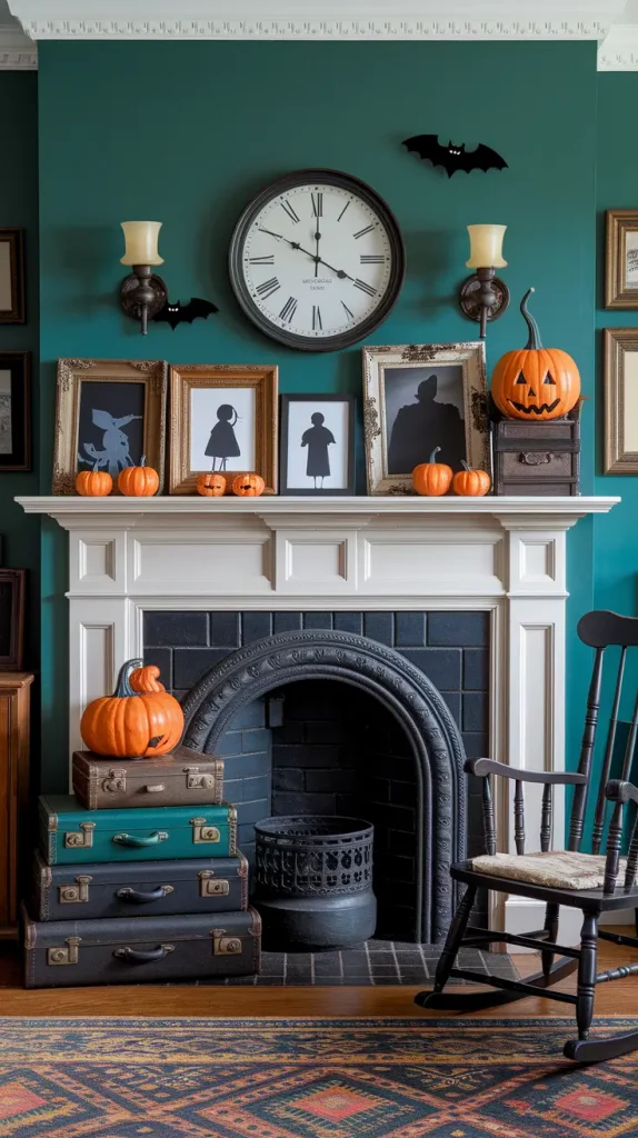 30 Stunning Halloween Fireplace Decor Ideas 2025 for a Spooky-Chic Home
