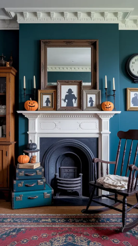 30 Stunning Halloween Fireplace Decor Ideas 2025 for a Spooky-Chic Home