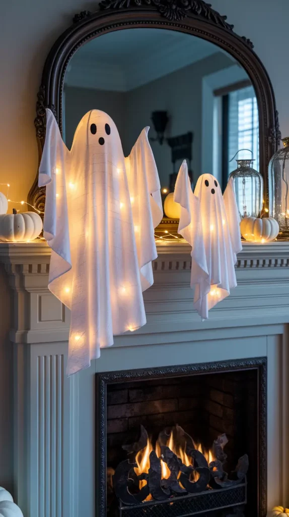 30 Stunning Halloween Fireplace Decor Ideas 2025 for a Spooky-Chic Home
