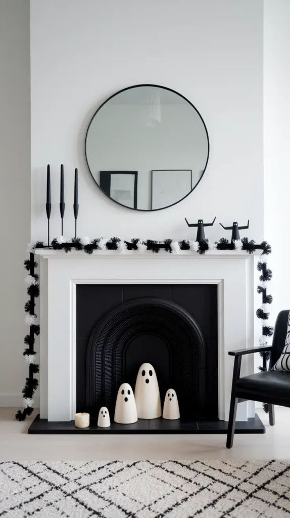 30 Stunning Halloween Fireplace Decor Ideas 2025 for a Spooky-Chic Home