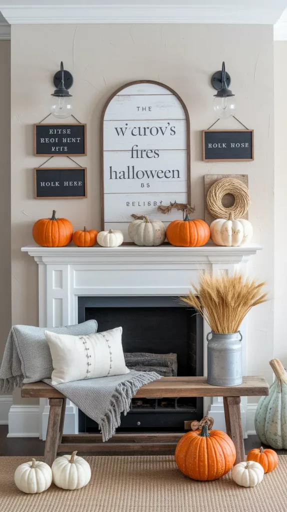30 Stunning Halloween Fireplace Decor Ideas 2025 for a Spooky-Chic Home