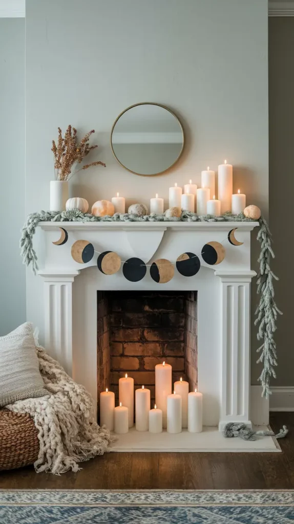 30 Stunning Halloween Fireplace Decor Ideas 2025 for a Spooky-Chic Home