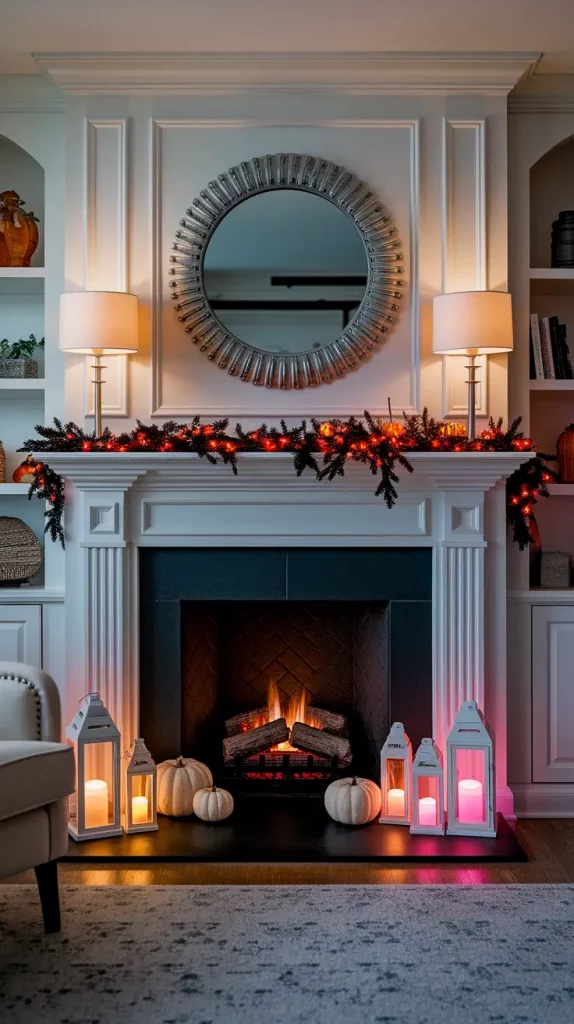 30 Stunning Halloween Fireplace Decor Ideas 2025 for a Spooky-Chic Home