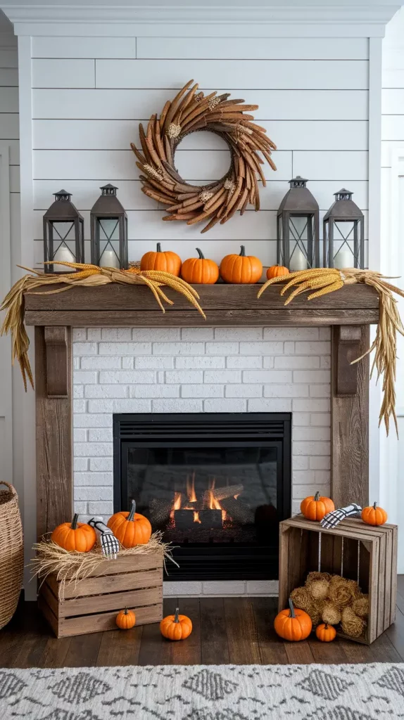 30 Stunning Halloween Fireplace Decor Ideas 2025 for a Spooky-Chic Home