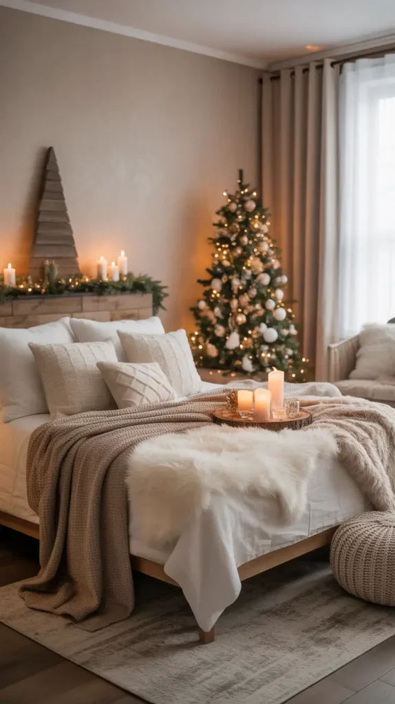 Christmas Bedroom Decor Ideas 2025: Cozy, Aesthetic & Modern Holiday Inspirations