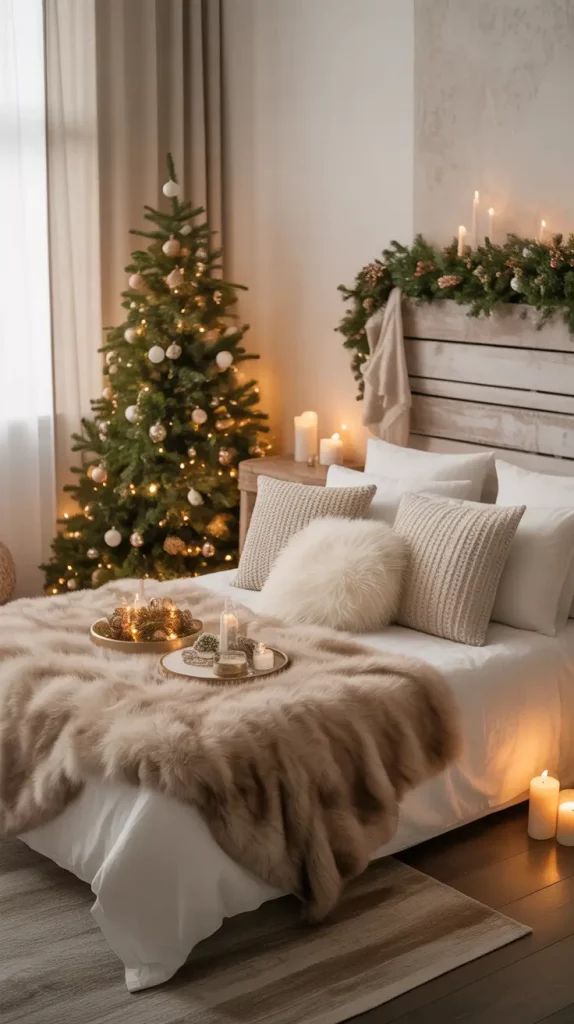 Christmas Bedroom Decor Ideas 2025: Cozy, Aesthetic & Modern Holiday Inspirations
