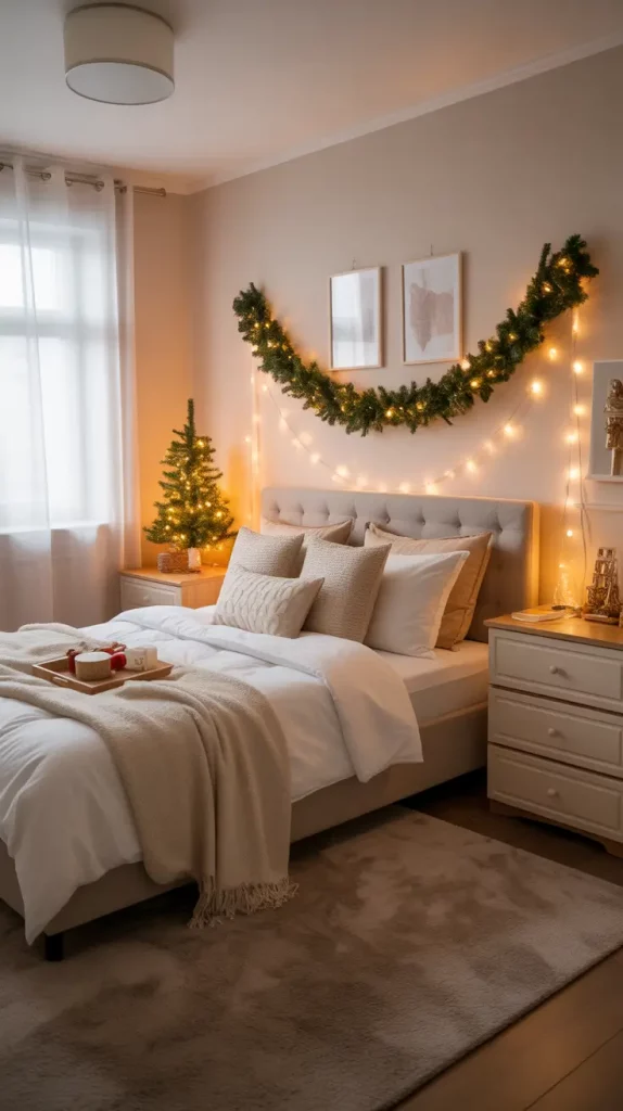 Christmas Bedroom Decor Ideas 2025: Cozy, Aesthetic & Modern Holiday Inspirations