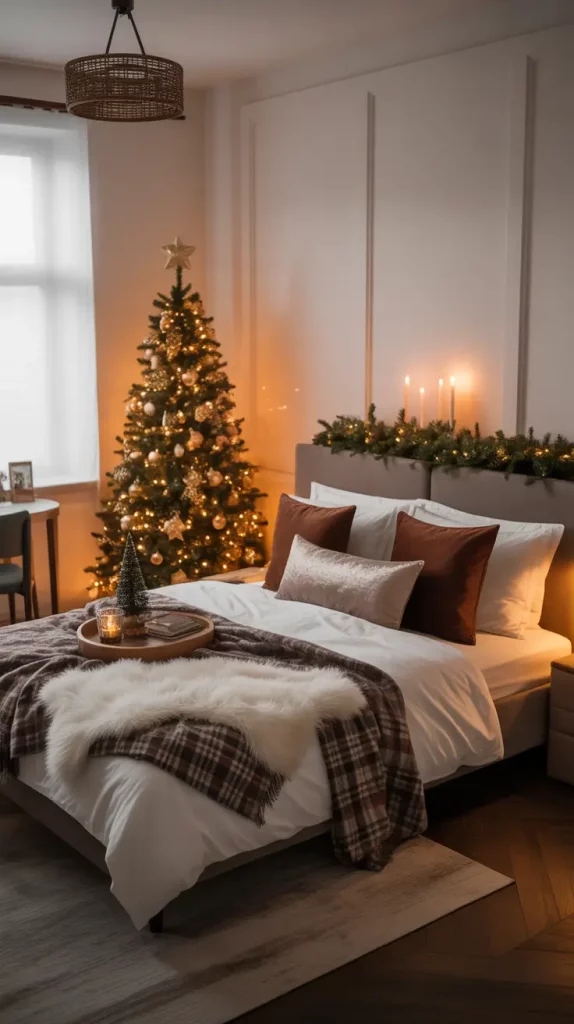 Christmas Bedroom Decor Ideas 2025: Cozy, Aesthetic & Modern Holiday Inspirations