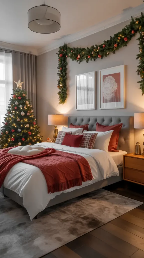 Christmas Bedroom Decor Ideas 2025: Cozy, Aesthetic & Modern Holiday Inspirations