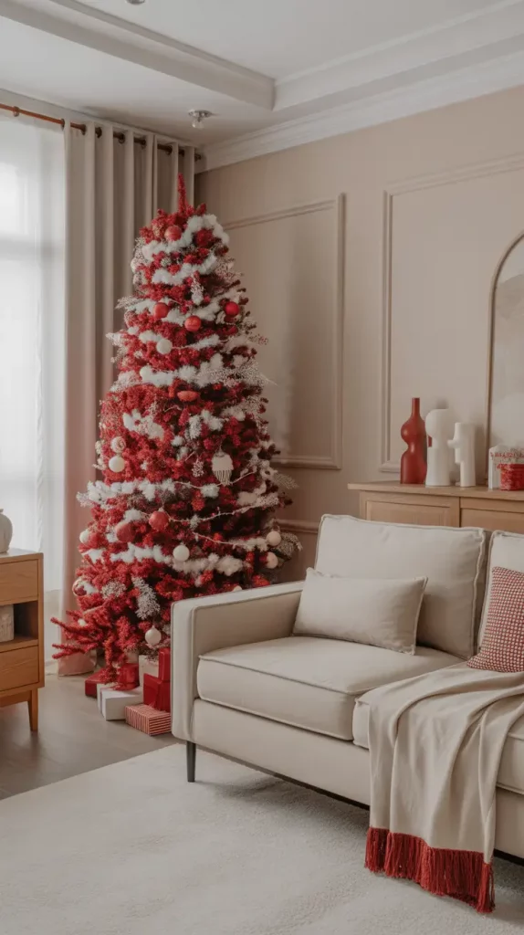 Red And White Christmas Tree 2025: Elegant Ideas, Decor, And Styling Trends For A Magical Holiday Home