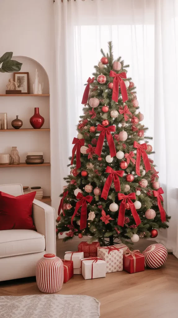 Red And White Christmas Tree 2025: Elegant Ideas, Decor, And Styling Trends For A Magical Holiday Home