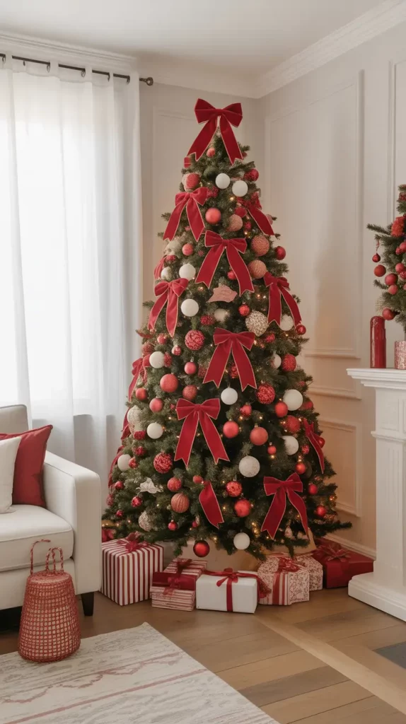 Red And White Christmas Tree 2025: Elegant Ideas, Decor, And Styling Trends For A Magical Holiday Home