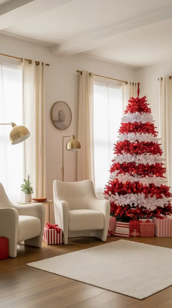 Red And White Christmas Tree 2025: Elegant Ideas, Decor, And Styling Trends For A Magical Holiday Home