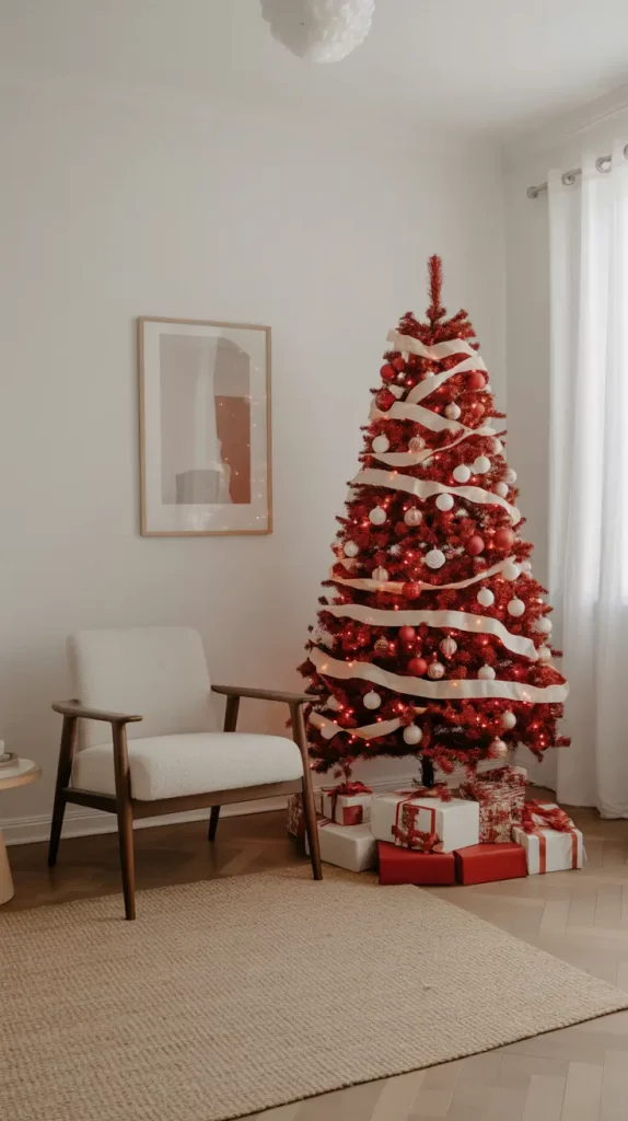 Red And White Christmas Tree 2025: Elegant Ideas, Decor, And Styling Trends For A Magical Holiday Home