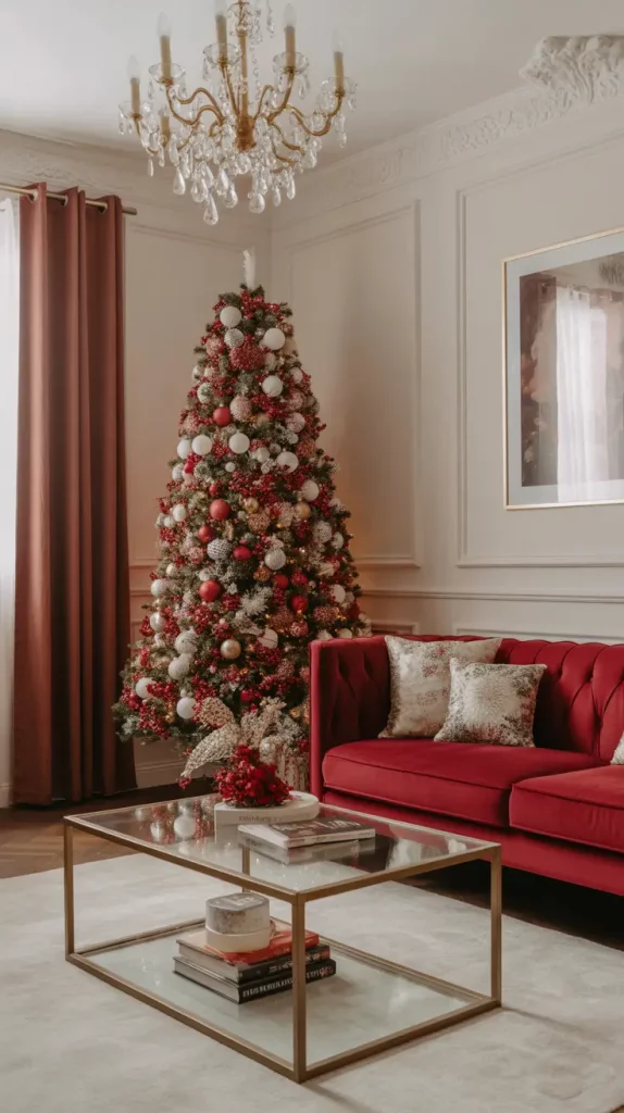 Red And White Christmas Tree 2025: Elegant Ideas, Decor, And Styling Trends For A Magical Holiday Home