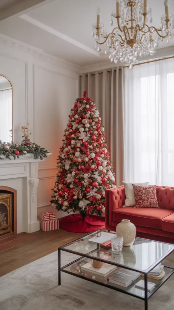 Red And White Christmas Tree 2025: Elegant Ideas, Decor, And Styling Trends For A Magical Holiday Home