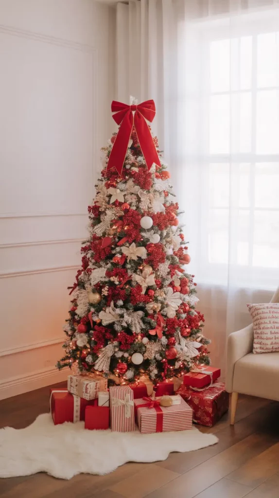Red And White Christmas Tree 2025: Elegant Ideas, Decor, And Styling Trends For A Magical Holiday Home