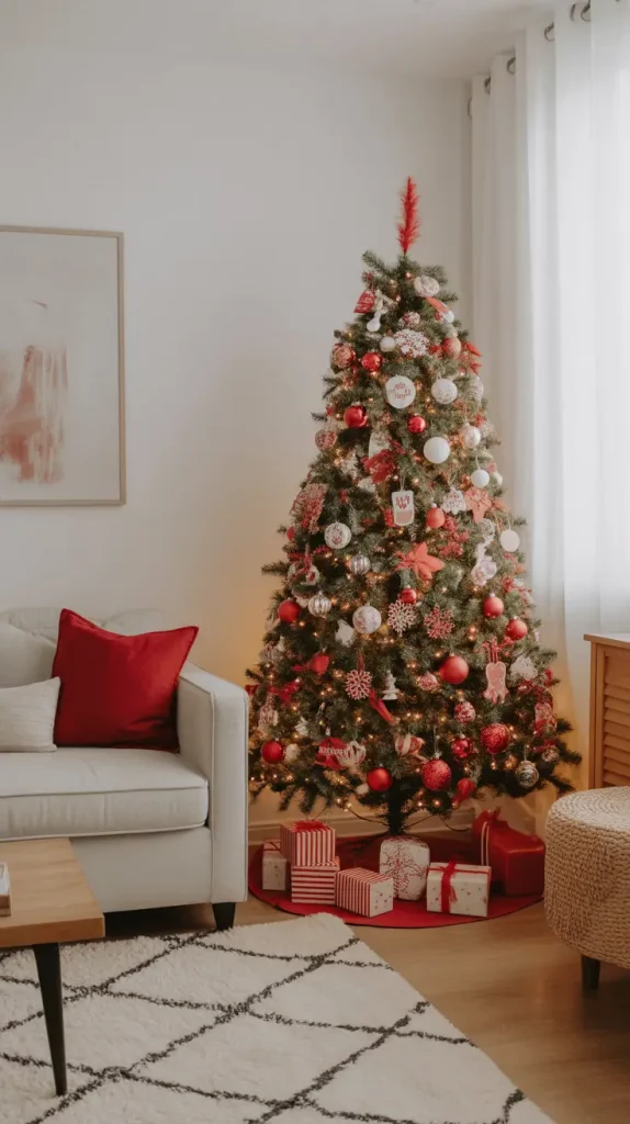 Red And White Christmas Tree 2025: Elegant Ideas, Decor, And Styling Trends For A Magical Holiday Home