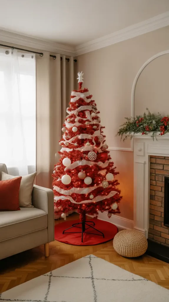 Red And White Christmas Tree 2025: Elegant Ideas, Decor, And Styling Trends For A Magical Holiday Home
