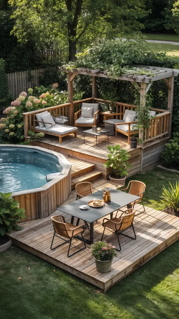 Outdoor Pool Area Above Ground 2026: Stylish Backyard Ideas, Decor, And Deck Designs