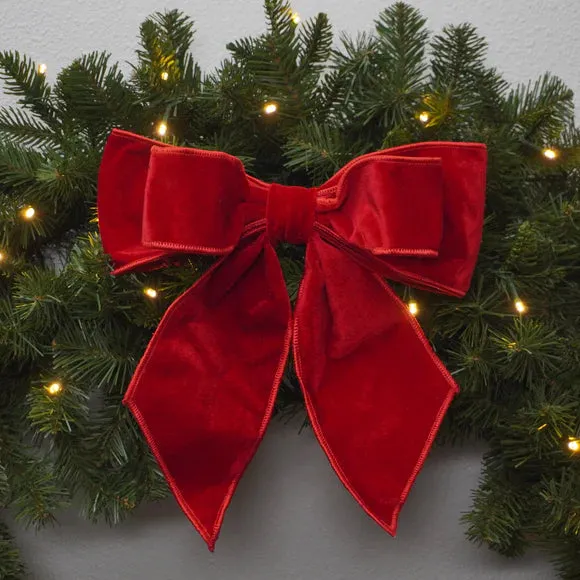 11'x9' Red Christmas Curls Bow – Evis Design