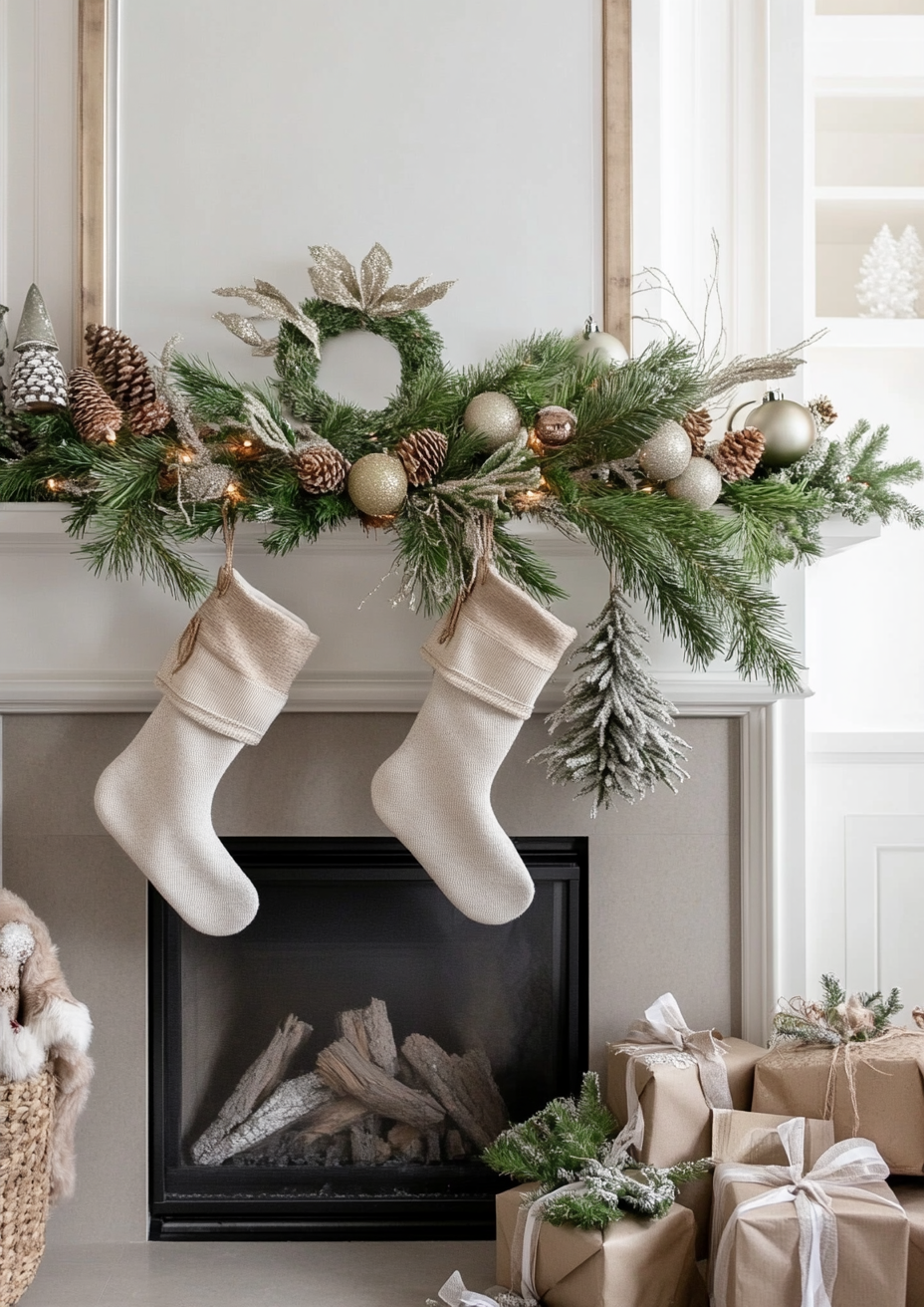 12 Christmas Fireplace Decor Ideas for a Warm, Elegant Holiday Home