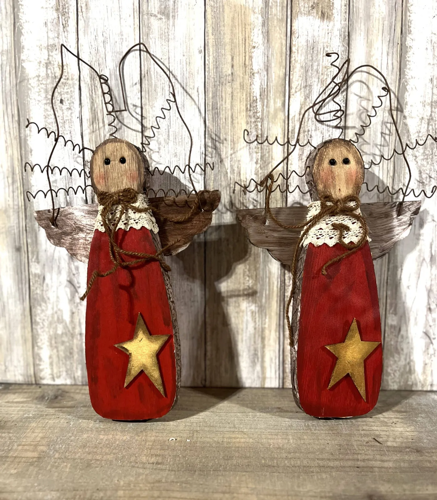 15' Angels with Wire Hair and Halo Set/2 - The Crafty Decorator