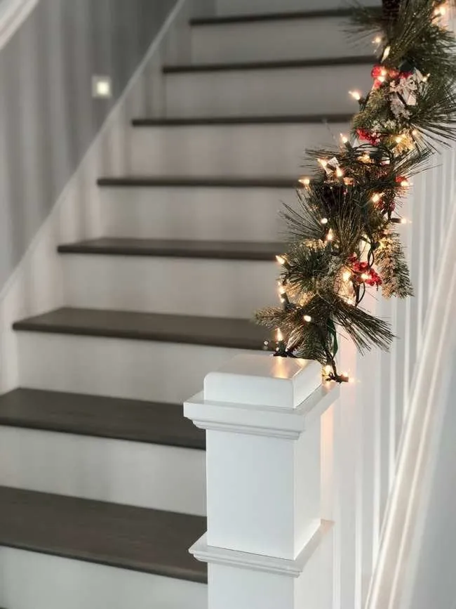 15 Ways to Decorate the Staircase This Holiday Season - Bob Vila