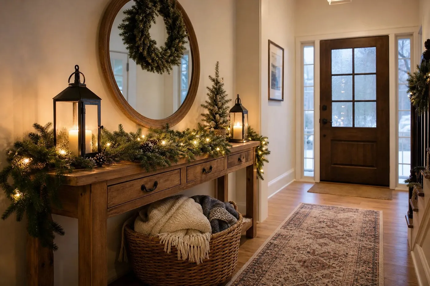 25 Christmas Entryway Decor Ideas for a Warm Welcome All Winter - Shinku  Studio